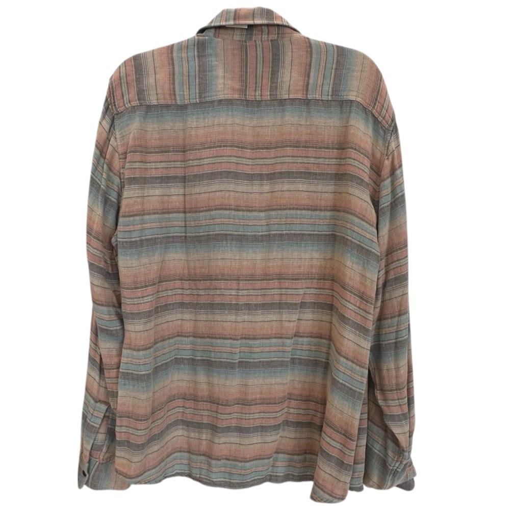 Faherty Men’s button-Down Striped Reversible Line… - image 2